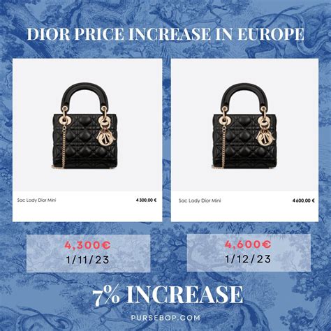 dior price increase 2018|Dior Bag Price Guide .